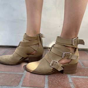 Zara suede tan boots